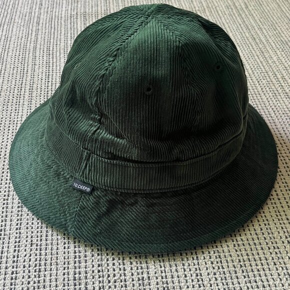 10DEEP Corduroy Green Hat - Picture 1 of 3